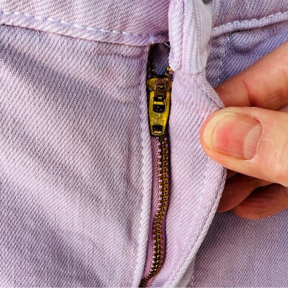 OLD NAVY HIGH RISE O.G. LOOSE FIT WOOD VIOLET LAVENDER PURPLE JEANS SIZE 14 - Picture 6 of 10